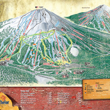 Pistkarta Mt Bachelor
