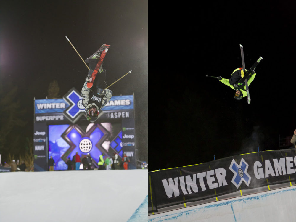 Aaron Blunck (t.v) gick inte vidare till finalen. Det gjorde däremot Kevin Rolland (t.h).