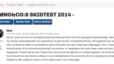 MnO har släppt årets skidtest