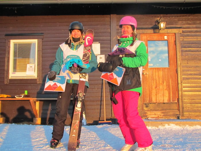  Tova Stål och Elina Vesterlund körde final i damklassen, som Tova vann.