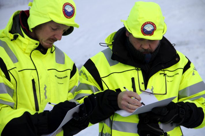 Testpatrullen bestod av allt från fjällräddare till poliser.