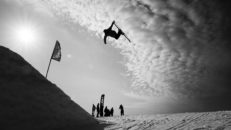 Tävlingstätt i fjällen under påskhelgen