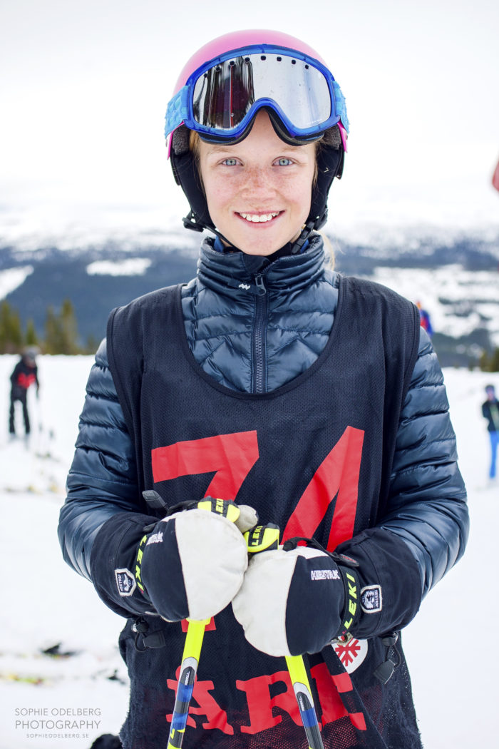 Moa Odén blev tvåa bland tjejerna.