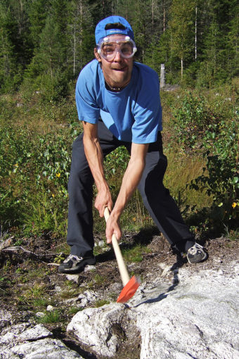 Geologen Fredrik Schenholm.