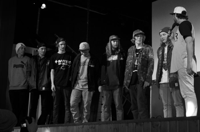 Gänget bakom Duality, som vann Bäst Jibb/Park.