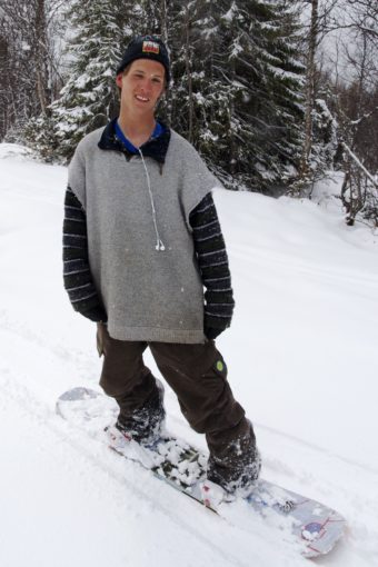 Albin Kostiainen njuter av de sista dagarna av årets säsong. 