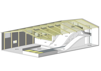 Hallen i genomskärning