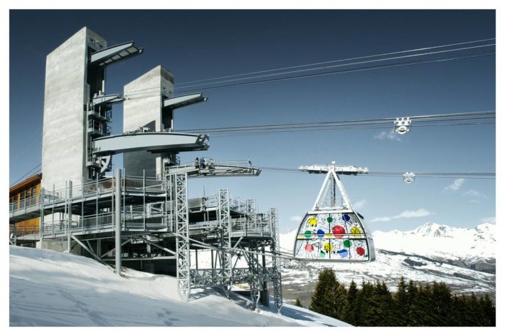 Dubbeldäckargondolen Vanoise Express.