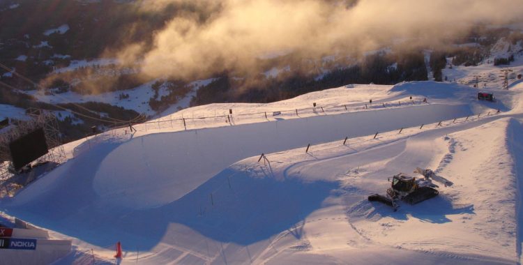 Laax förstorar sin halfpipe.