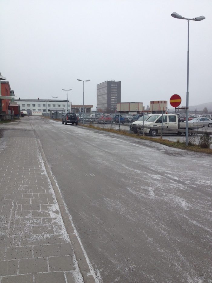 Inget skidföre i Kiruna direkt