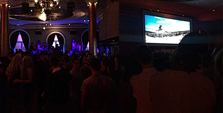 Vit skjorta? På skidfilmspremiär?!