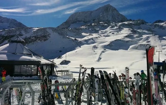 Stubaier Gletscher den 24 oktober.
