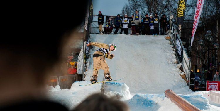 Filiph Näs var med och railade under förra årets Umeå City Lights.