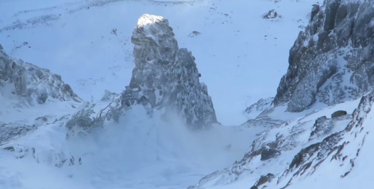 Snowboardåkaren som utlöste lavinen klarade sig utan skador eller att bli begravd