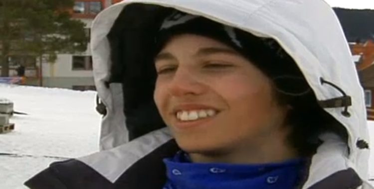 Se 14-årige Henrik Harlaut snacka skidor 
