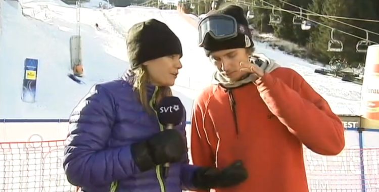 Måns Hedberg lyfter hela VM med en utebliven high five med Jenny Modin