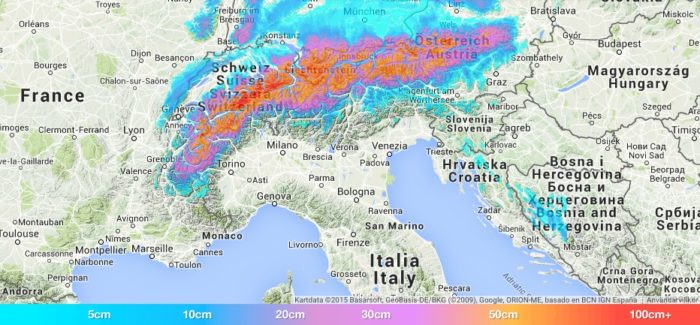 Snö på intåg de kommande fyra dagarna