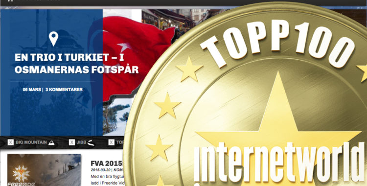 Freeride.se nominerade som årets livsstilssajt