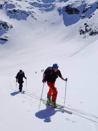 Peter Kanmert och Konrad Stafring straight-linear hellre uppför än nedför