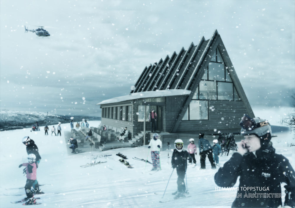 Topprestaurang exteriör grafik