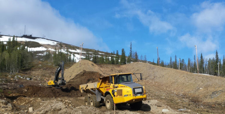 Spaden är i marken för Dundret Express 