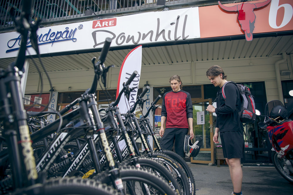 Nyservade hojar på Åre Downhill