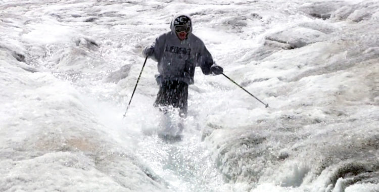 Glaciärskidåkning på hög nivå i 