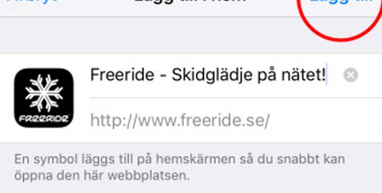 Så här gör du för att få Freeride på din hemskärm