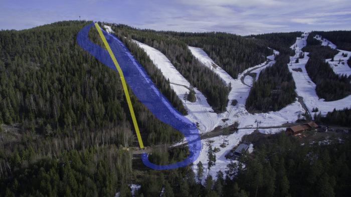 Nya backen och nya liften i Romme