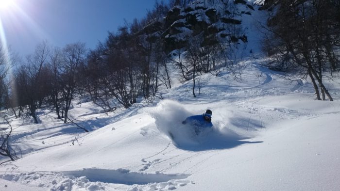 Puderspray i Ramundberget