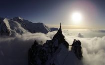 Tresiffrigt snöfall i Engelberg och Chamonix