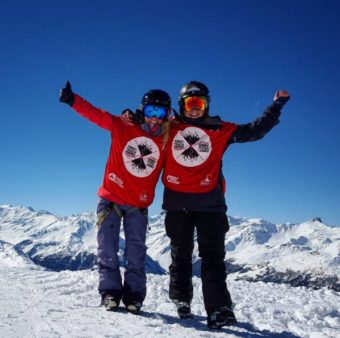 Filippa Ring och Karin Stöckel i Chandolin