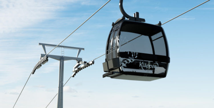 Kläppen blir med gondol
