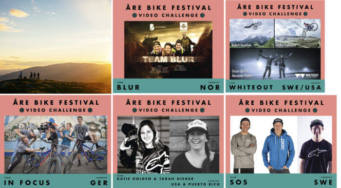 De fem tävlingslagen inför Video Challenge