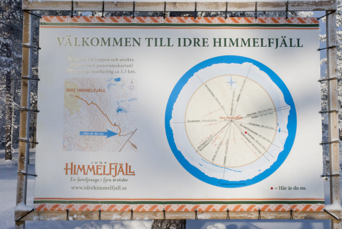 Idre Himmelfjälls orienteringskarta.