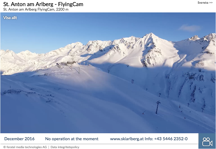 Livevideo från St. Anton am Arlberg