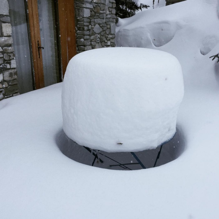 Mer snö i Tignes