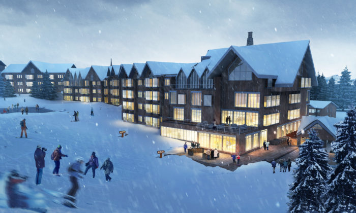 Det planerade hotellet i Örndalen