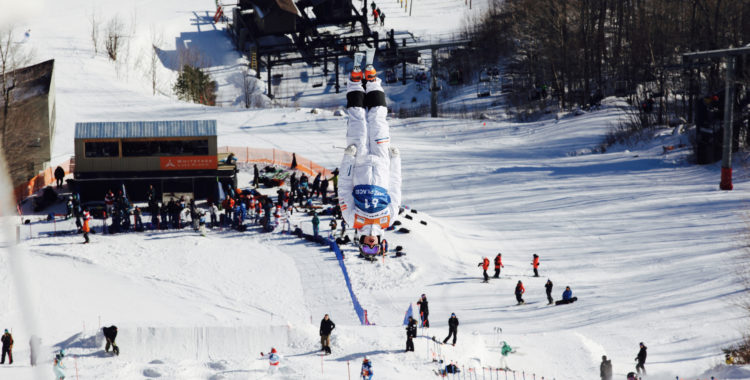Walter Wallberg under träningsåk i Lake Placid, USA.