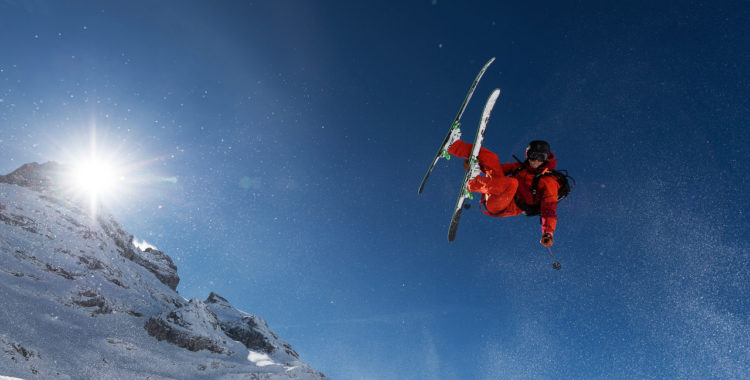 Carl Regnér i sitt signaturtrick. 