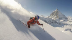 Puderporr framför Matterhorn