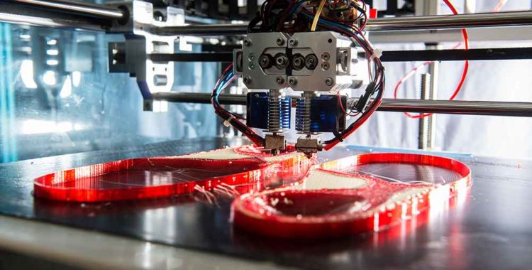 Sulan byggs upp med 3D-skrivare.