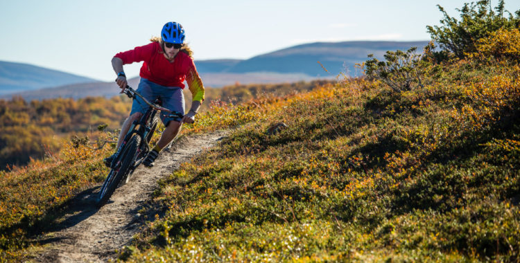 Cykling i fjällen har ökat mycket de senaste fem åren. 