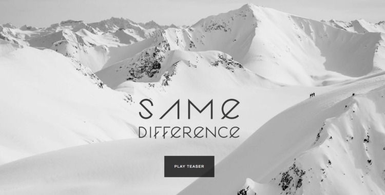 Skidåkning i alla dess former i nya långfilmen Same Difference