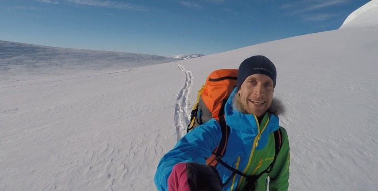 Jens Kjellerup satte ensam kurs mot Hardangervidda. 