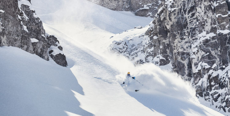 Andreas Bengtsson hittar rätt i chilenska skidorten La Parva.