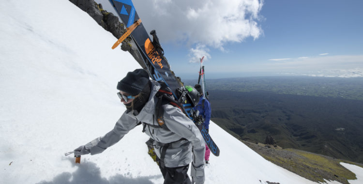 Evelina Nilsson på vulkanäventyr på Nya Zeeland nu i oktober 2017.
