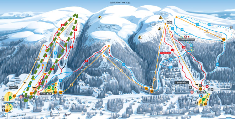 I Duved åker du lift på ett klimatsmart vis när du väljer Duveds linbana.