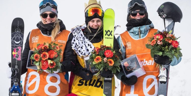 Jennie-Lee vann i helgens världscups tävling i slopestyle som gick i Stubai. 