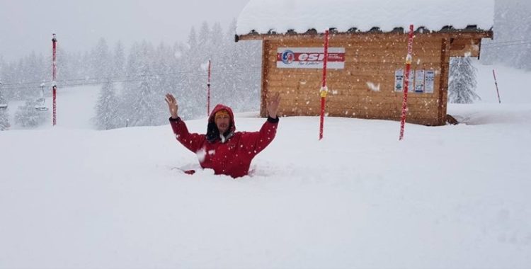 Skidorten Puy Saint Vincent i västra Alperna har fått rejält med snö.